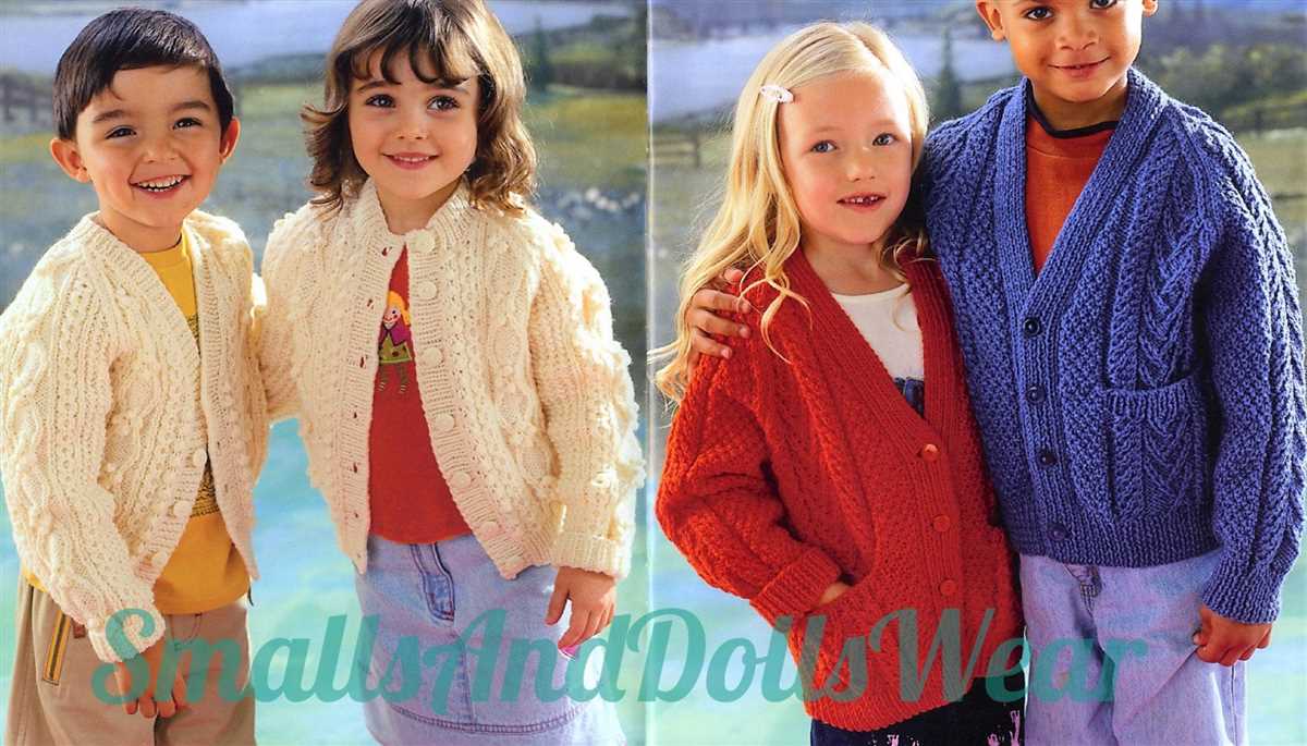Knitting patterns childrens cardigans