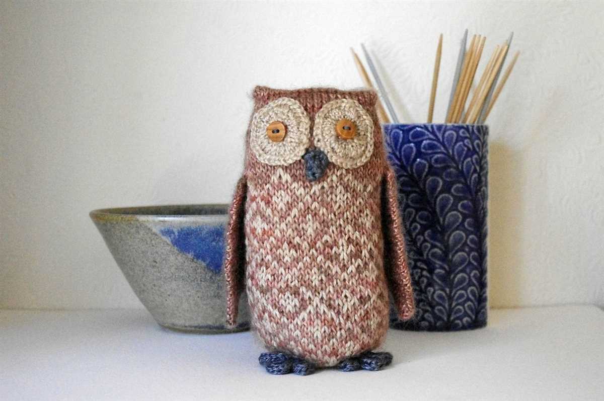 Easy knitted owl pattern