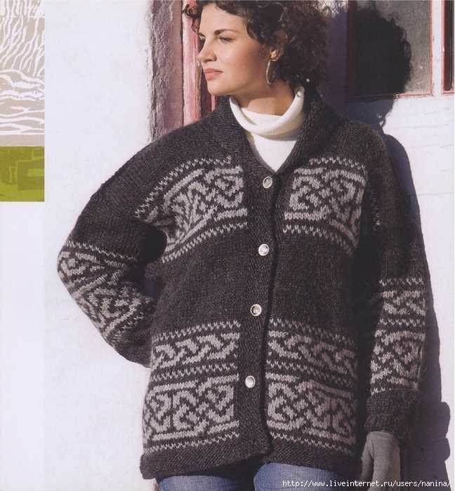 Celtic cardigan knitting pattern