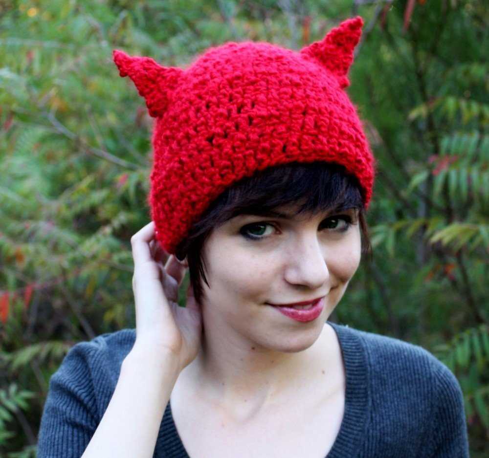 Fox beanie knitting pattern