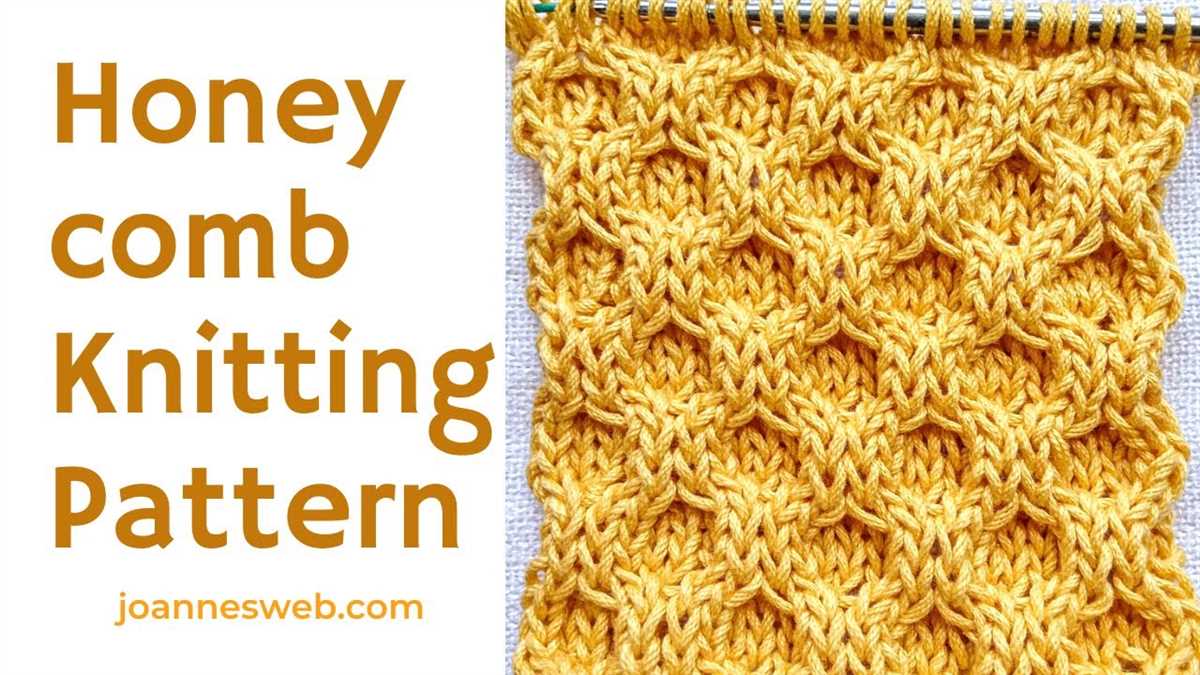Two color honeycomb knitting pattern