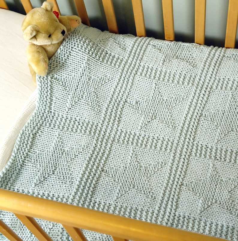 Knitting baby blanket pattern