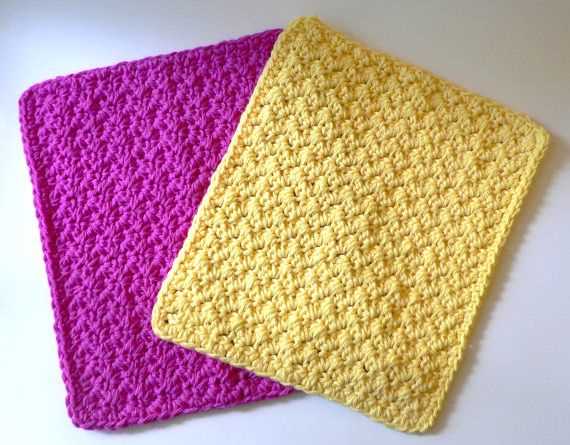 Chunky knit dishcloth pattern