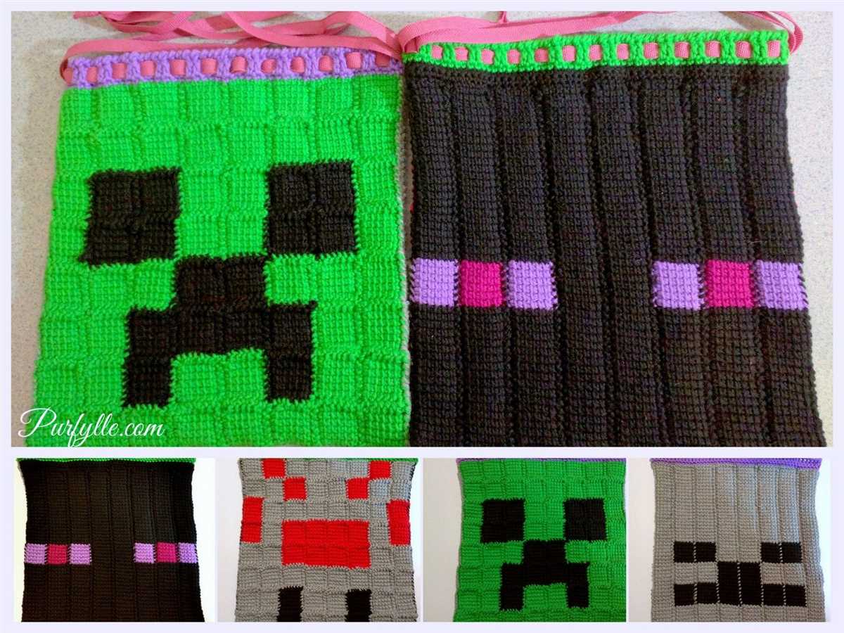 Minecraft knitting pattern jumper
