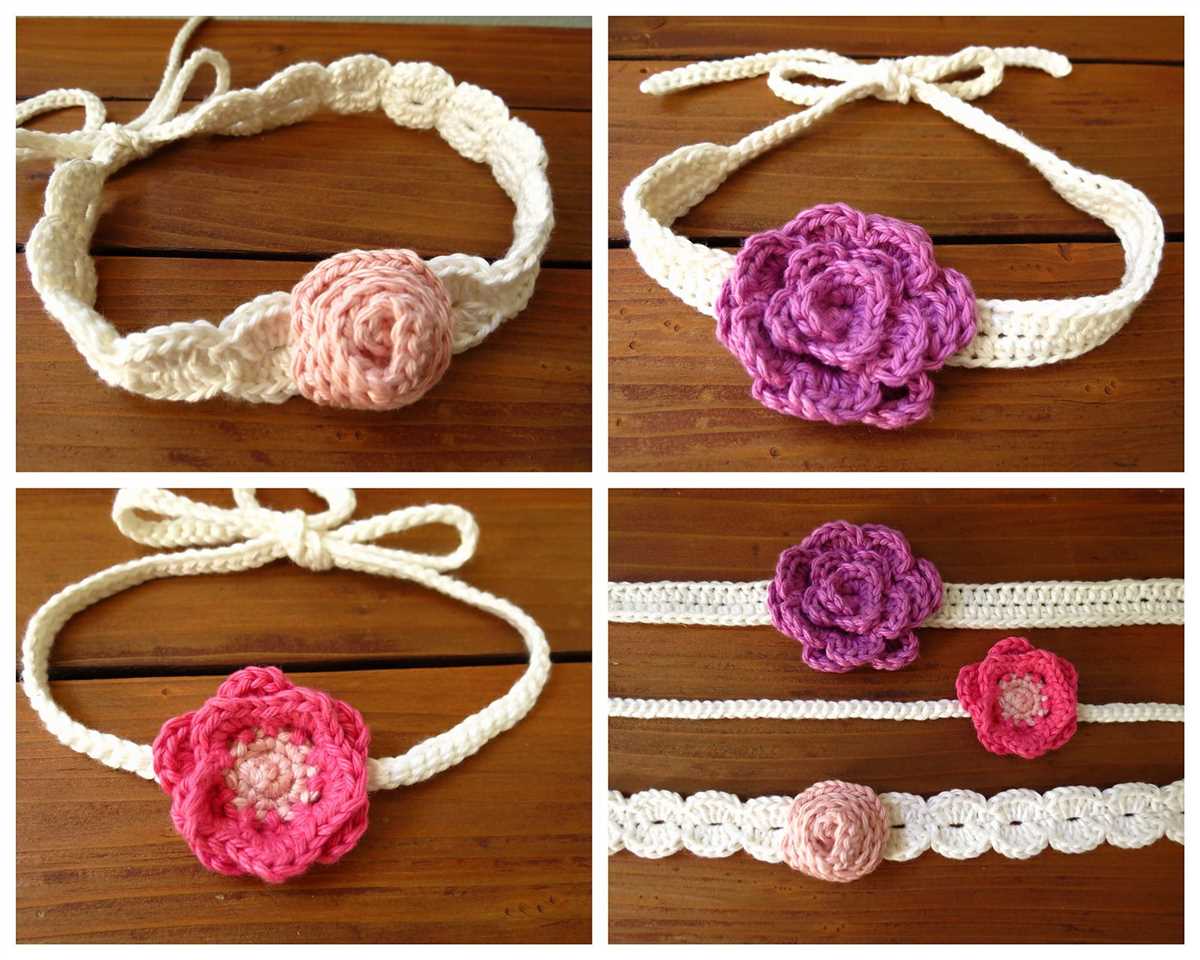 Flower knit headband pattern