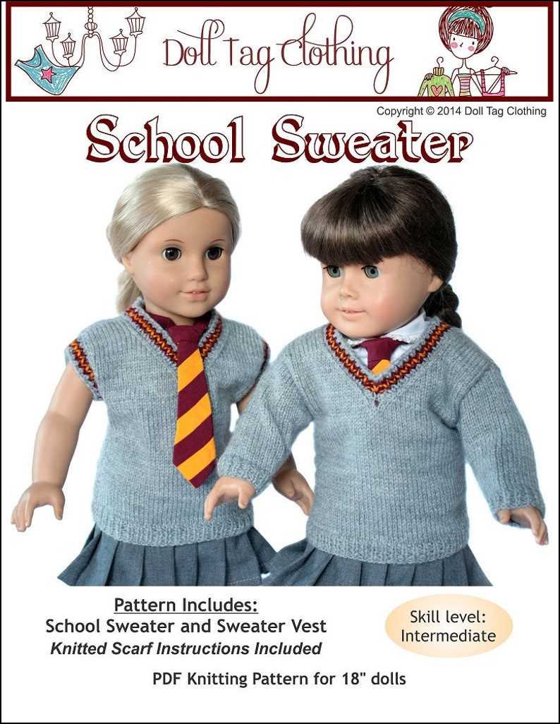 18 inch dolls clothes knitting patterns