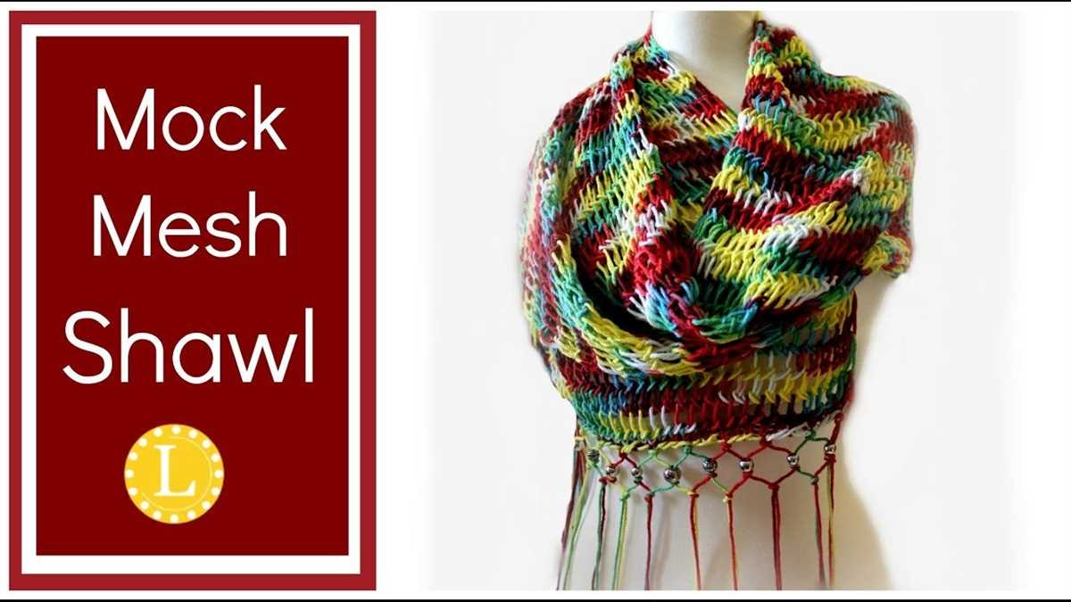 Loom knitting a scarf patterns