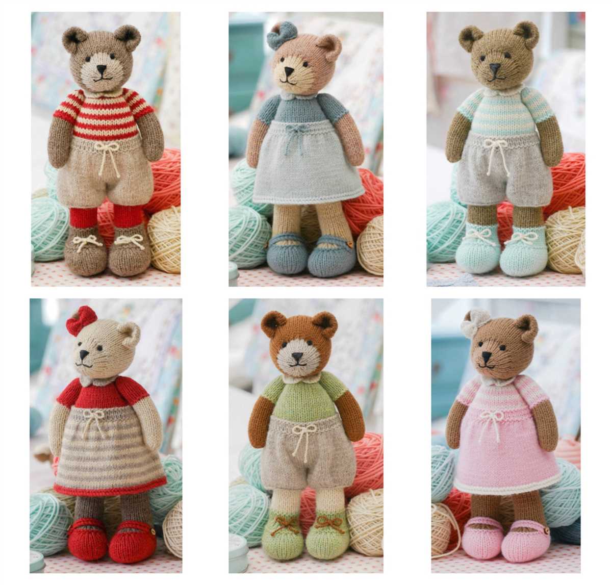 Christmas teddy bear knitting pattern