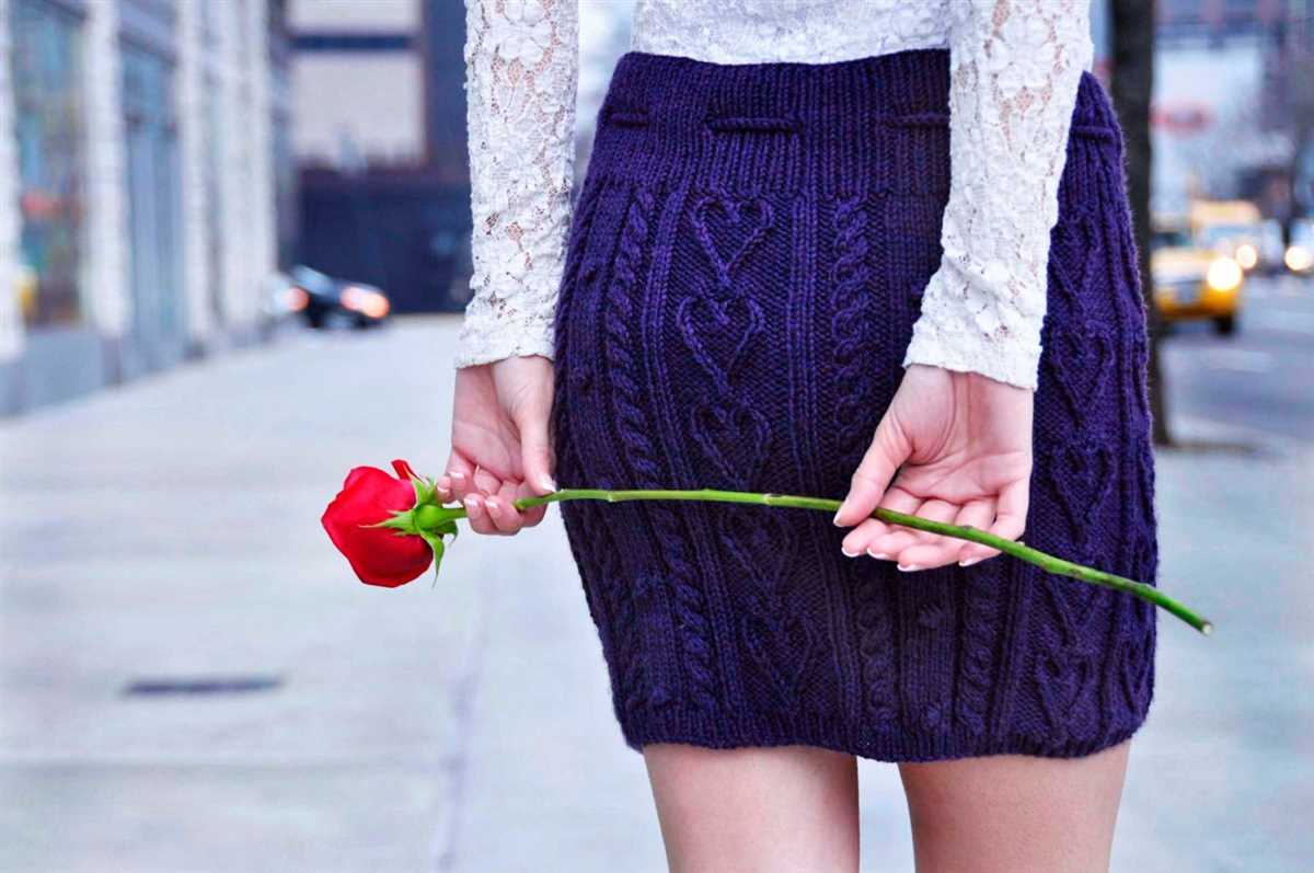 Easy knit skirt pattern