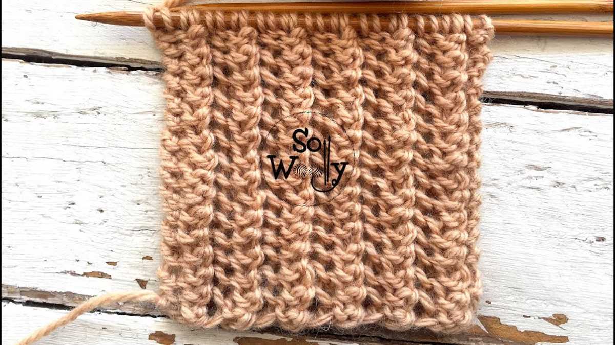 Knit one purl one scarf pattern