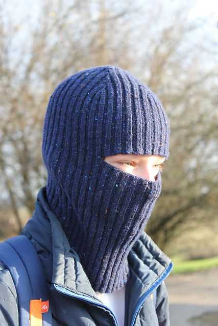 Loom knit balaclava pattern