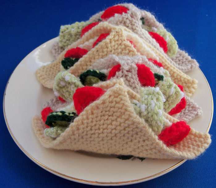 Creating Edible-Looking Delights - A Guide to Knitting Sandwich Patterns Knitted sandwiches patterns