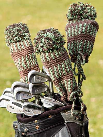 Knitting pattern for golf club covers