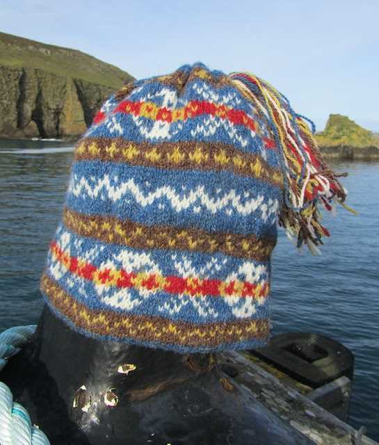 Fair isle fisherman's kep knitting pattern