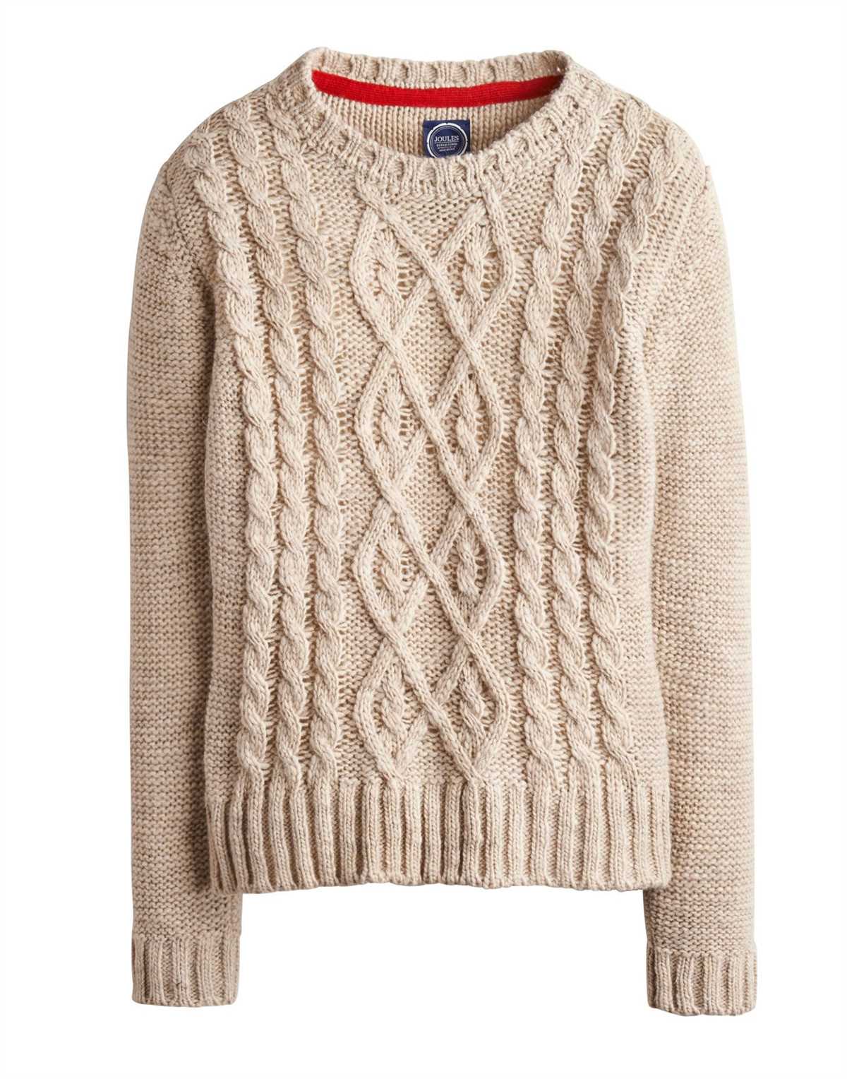 Cable knit jumper pattern womens