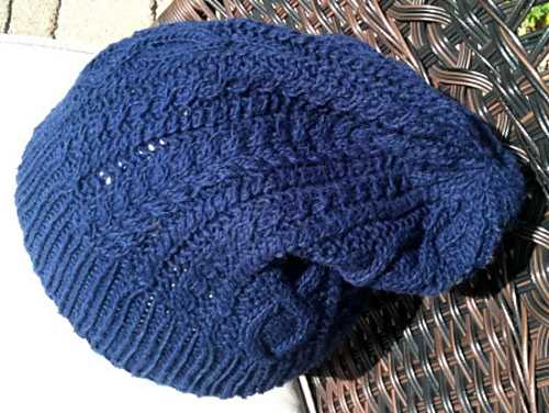 Cable hat free knitting pattern