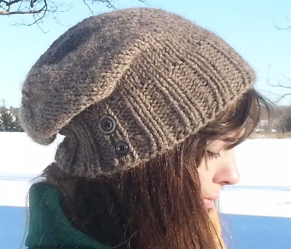 Free knitting pattern slouchy hat