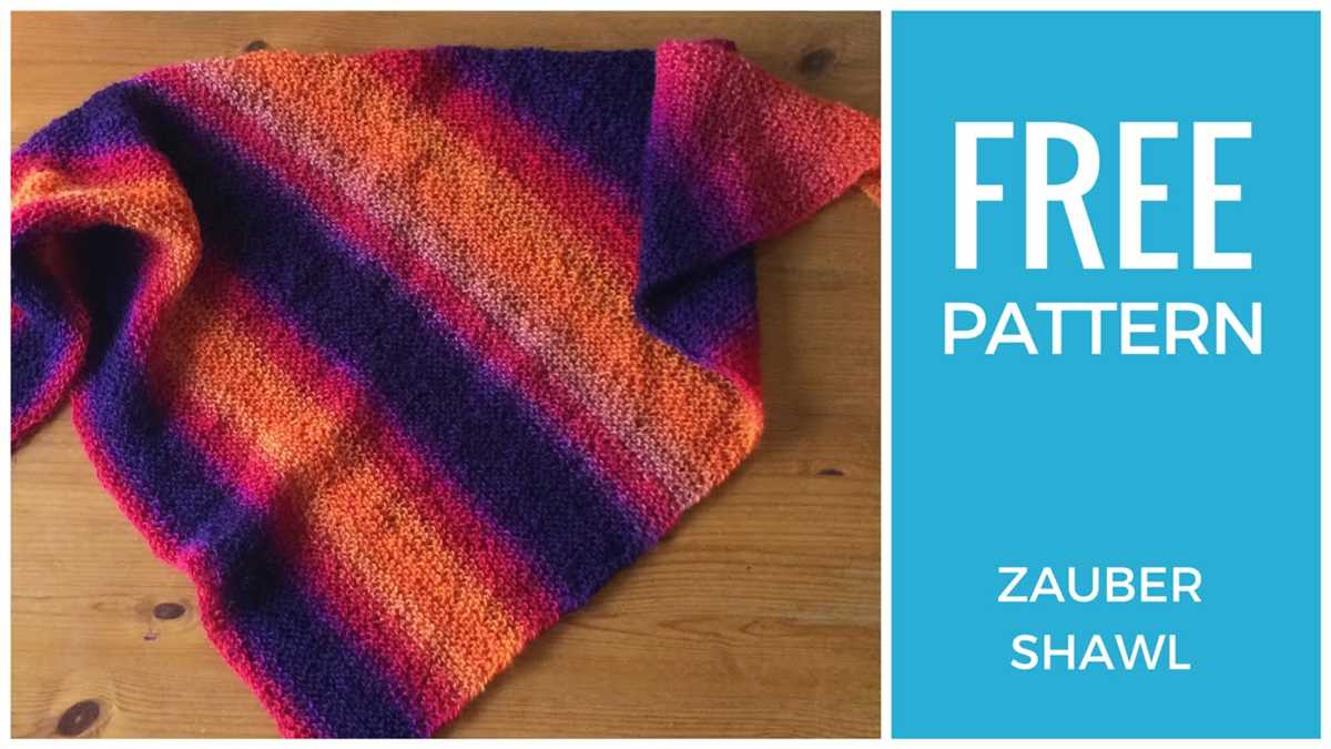Simple knitted triangle shawl pattern