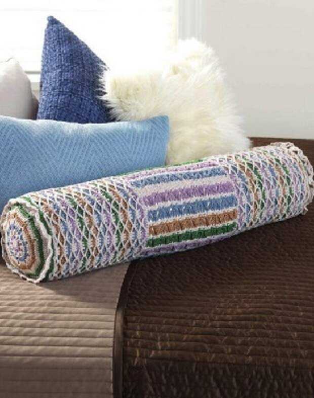 Bolster pillow knitting pattern