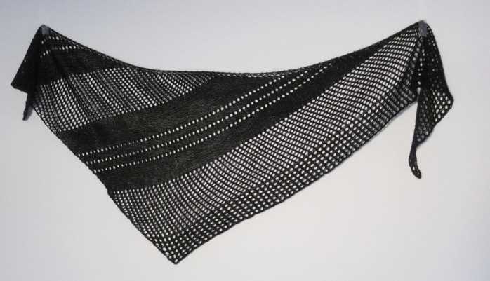 Asymmetrical knit shawl pattern free