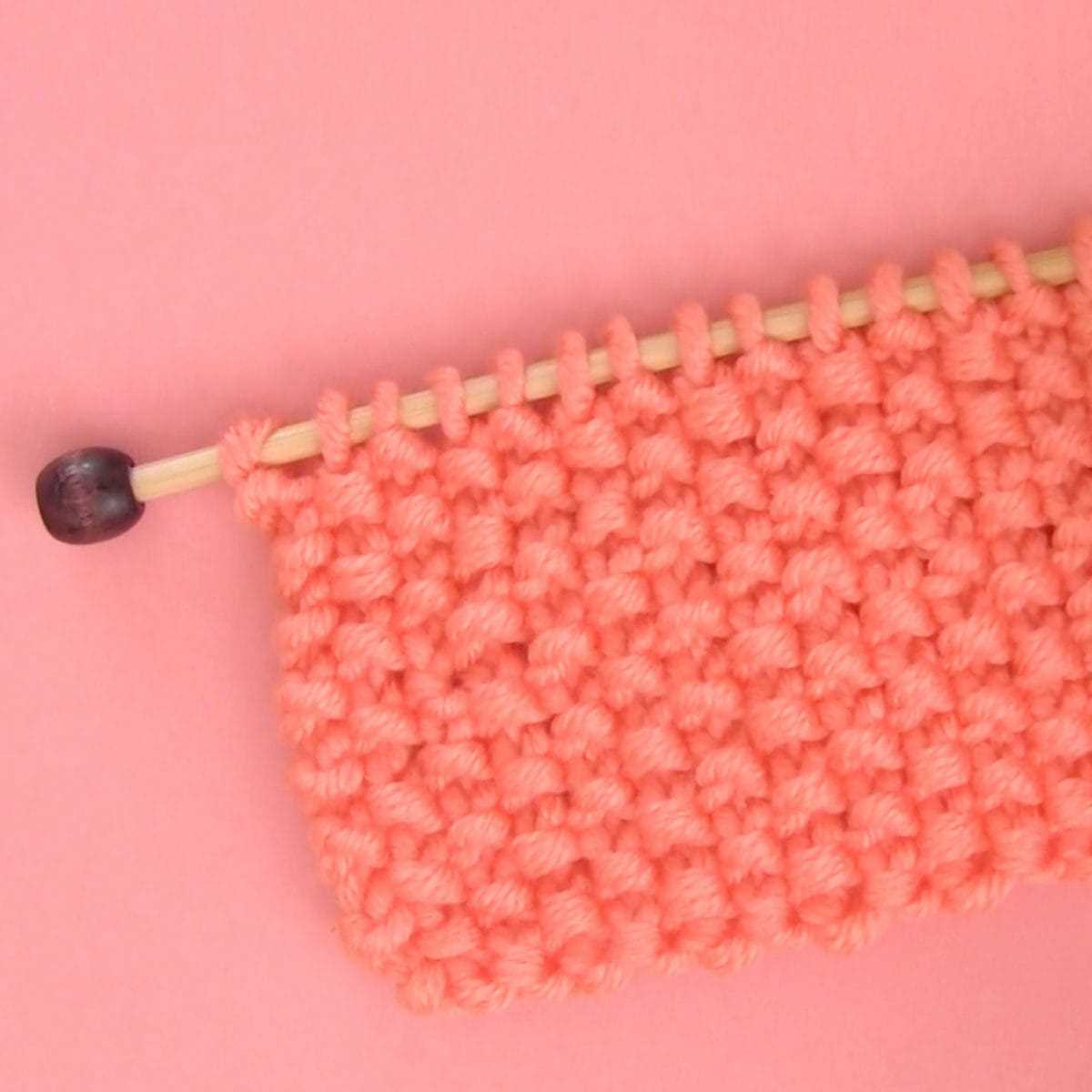 Moss stitch knit scarf pattern