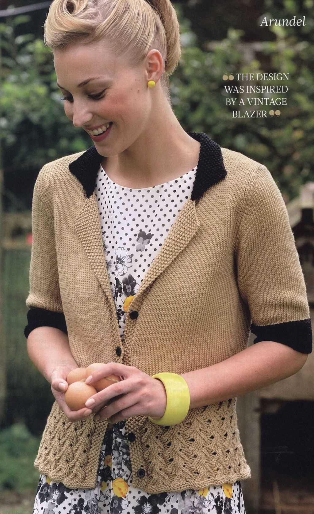 Knitted blazer pattern