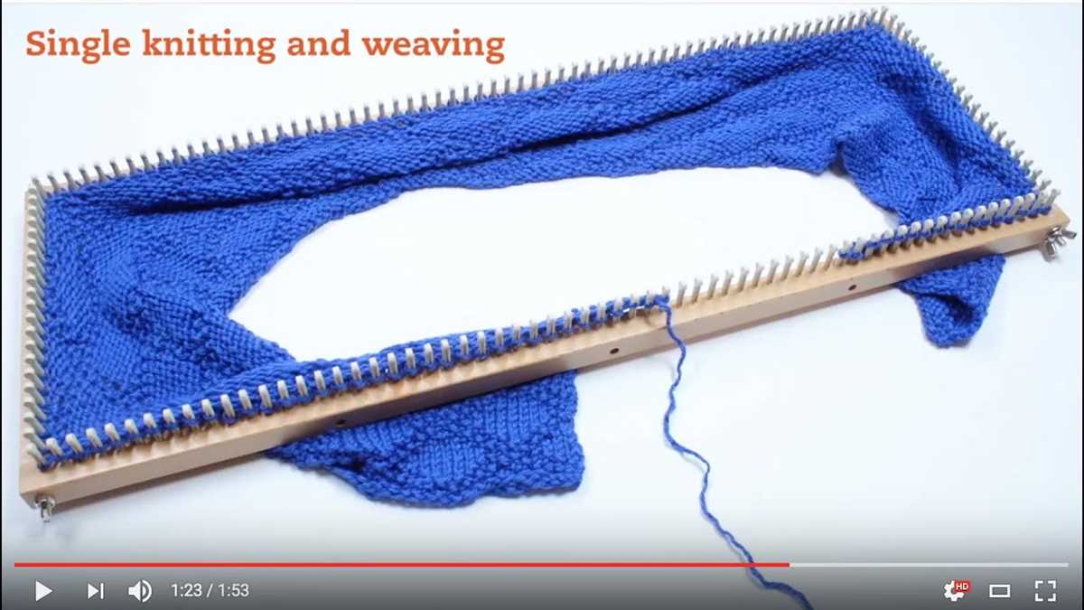 Knitting board scarf pattern