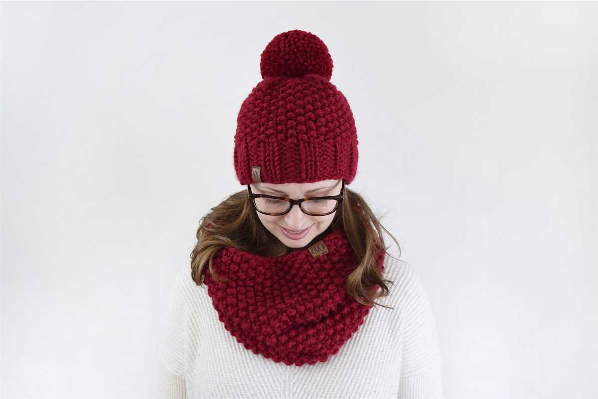 Knit hat pattern with super bulky yarn