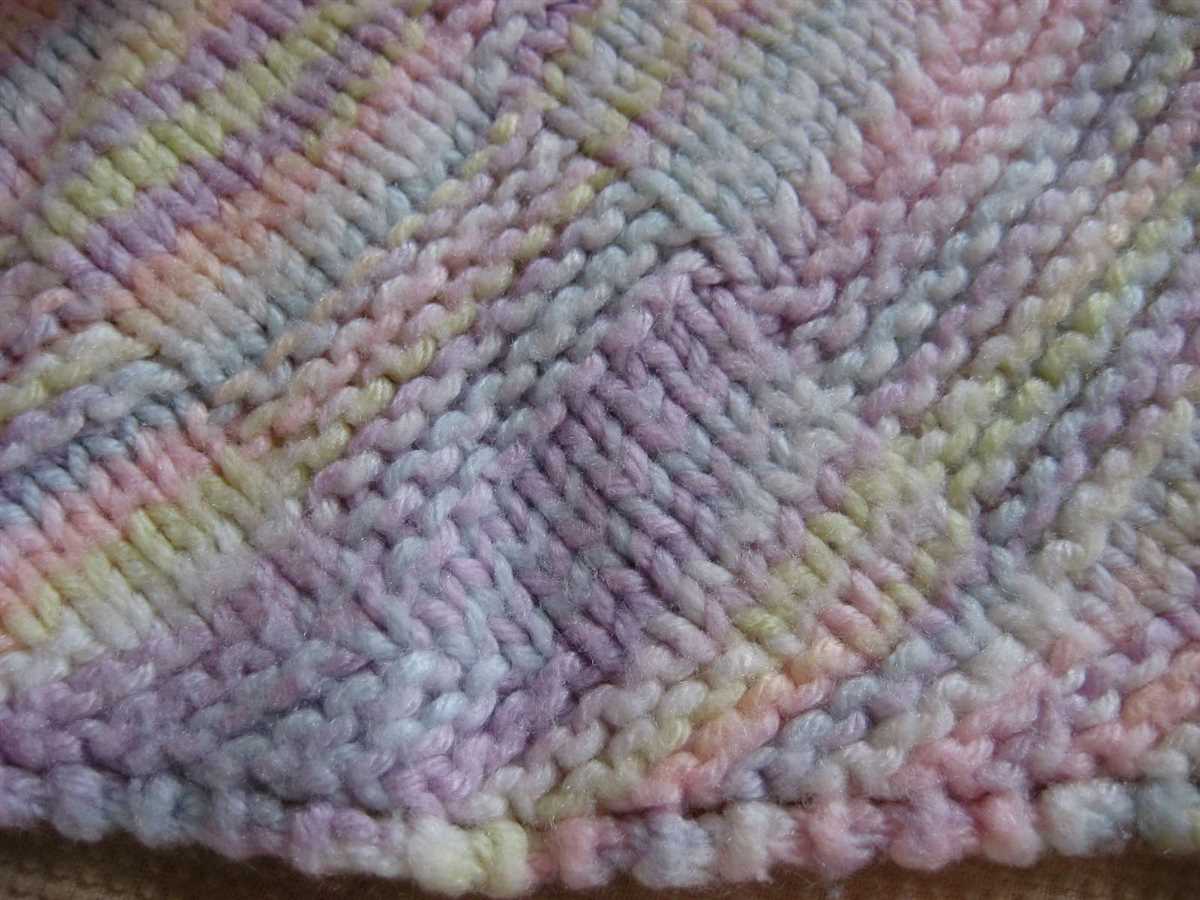Knit receiving blanket pattern