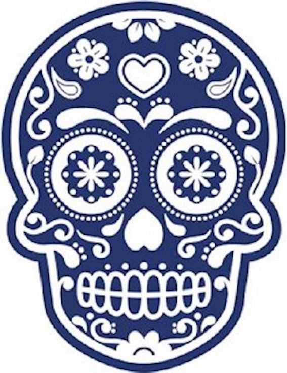 Sugar skull knitting pattern