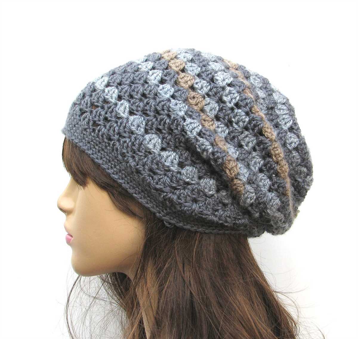 Free slouchy knit hat pattern