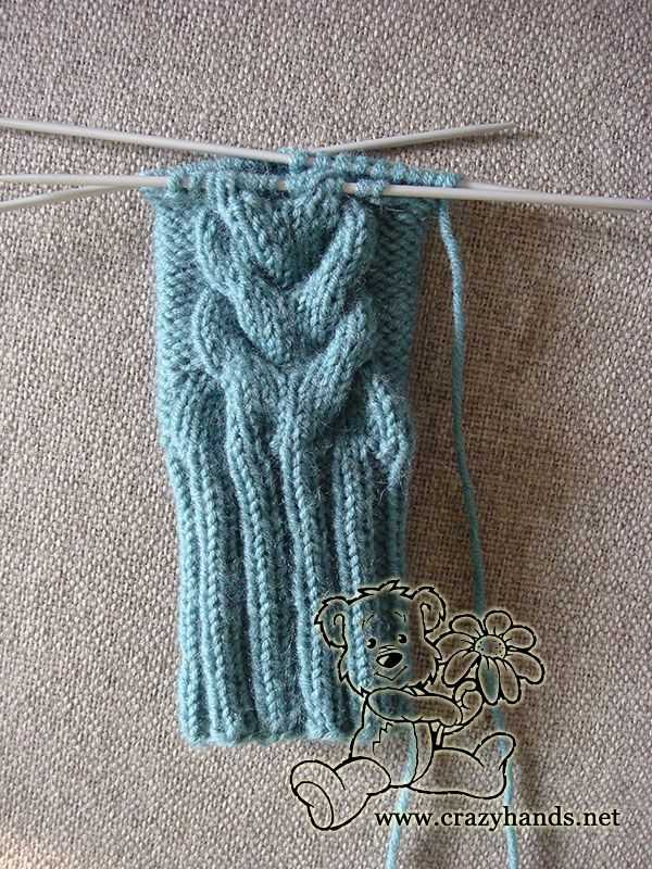 2 needle fingerless gloves knitting pattern
