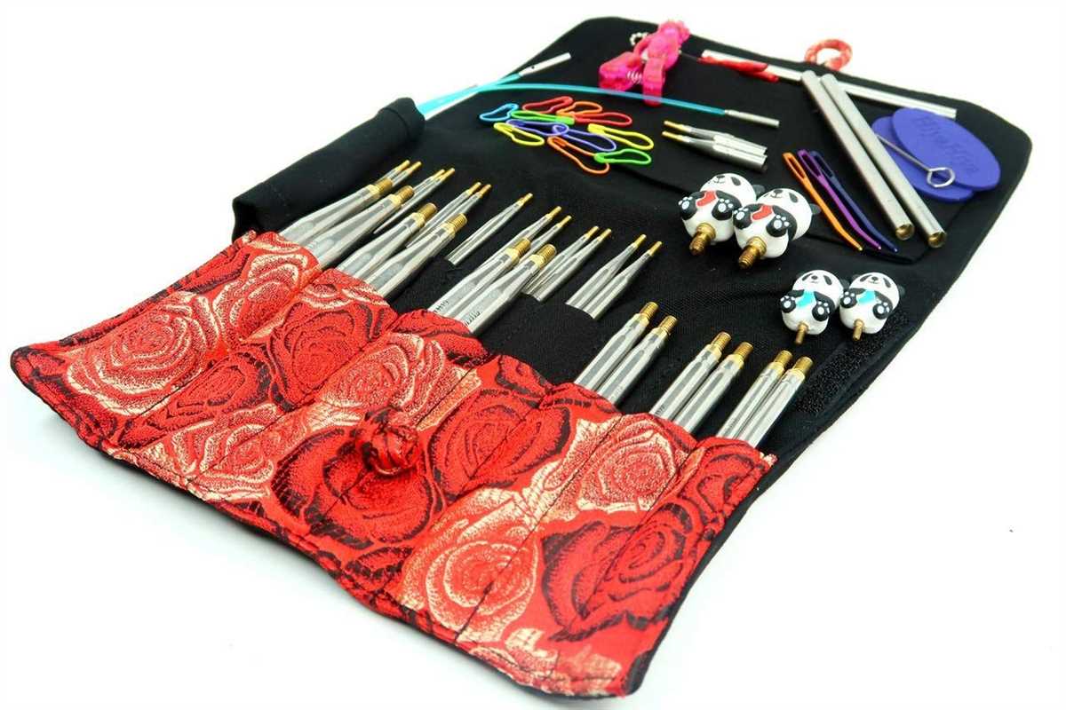 Interchangeable knitting needle case sewing pattern