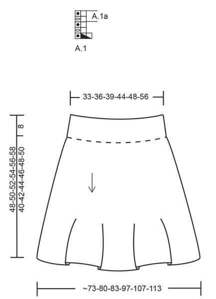 Free knit skirt pattern