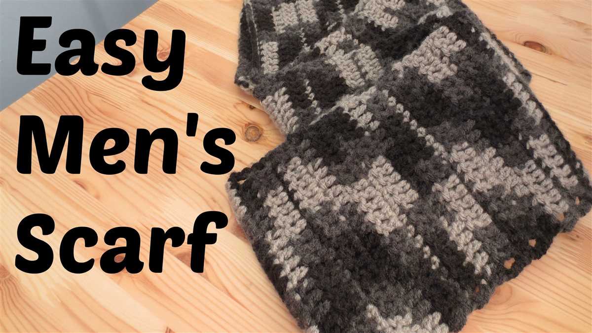 Easy knitting pattern for mens scarf