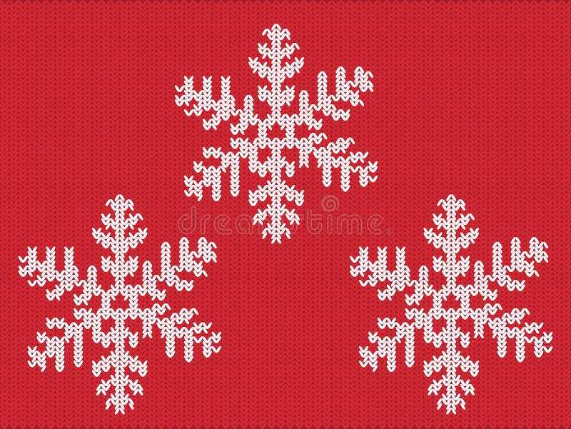 Knit snowflake pattern