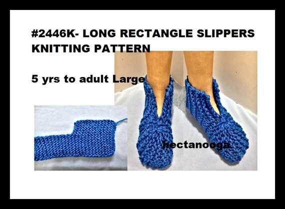 Easy mens knitted slipper pattern