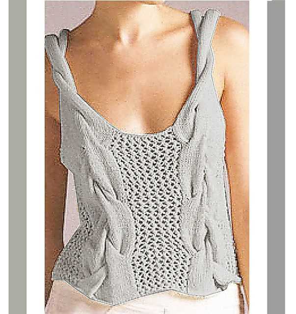 Knit crop tank top pattern