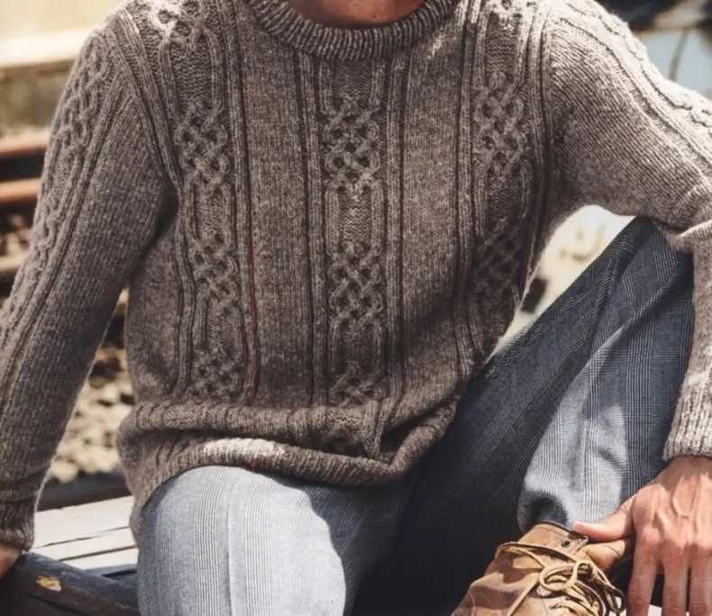 Modern men's jumper knitting pattern