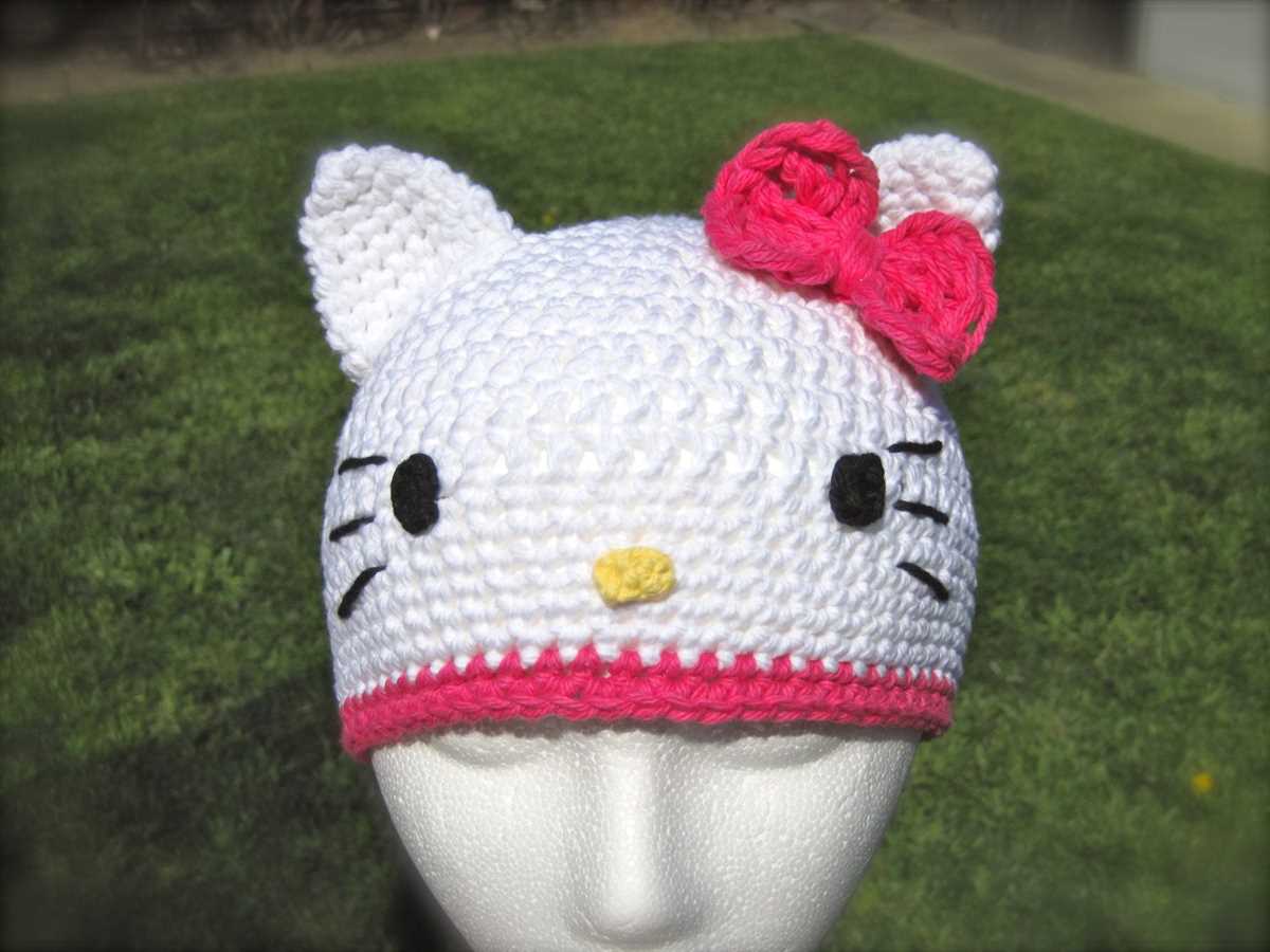 Hello kitty hat knitting pattern free