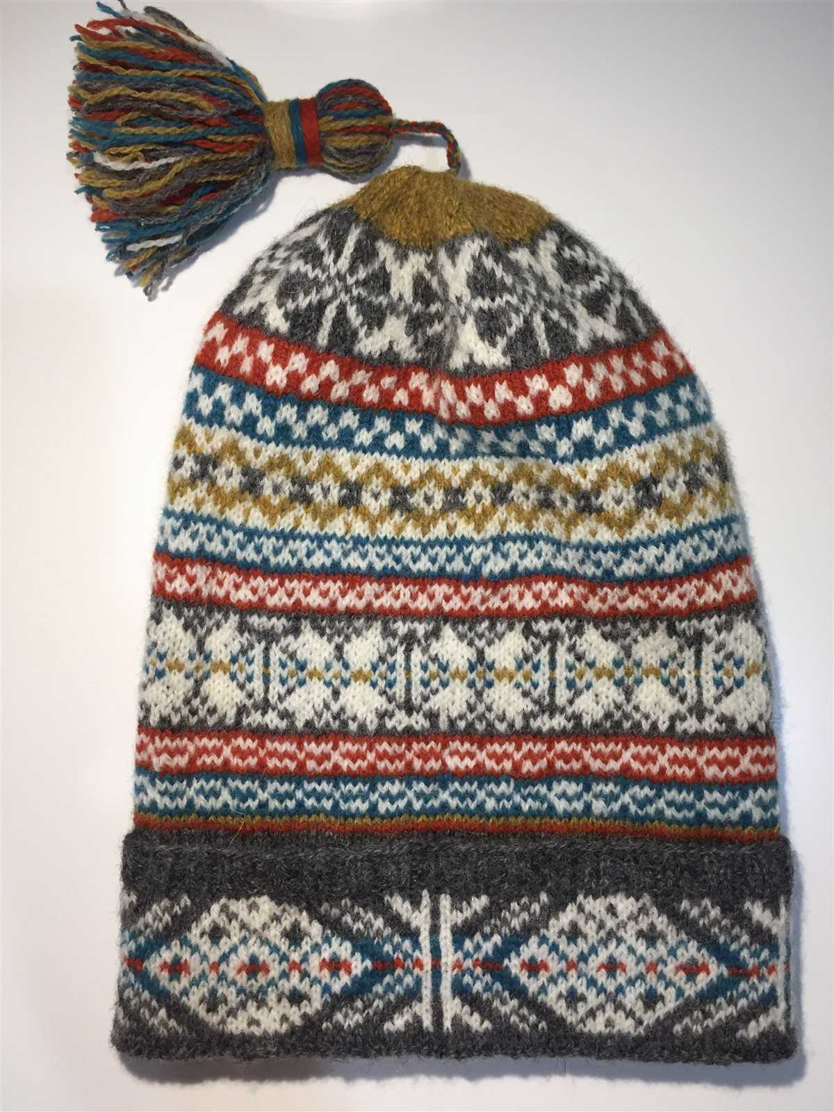Fair isle fisherman's kep knitting pattern