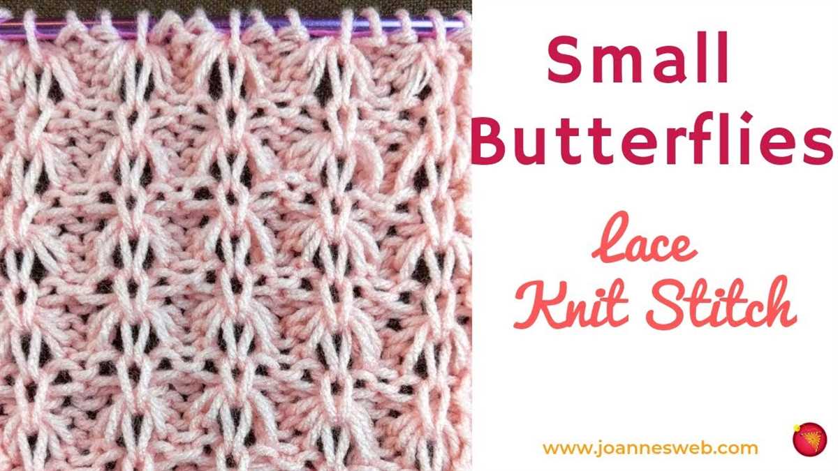 Butterfly knit pattern