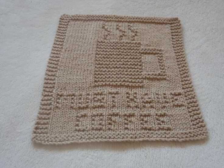 Mitered dishcloth knitting pattern