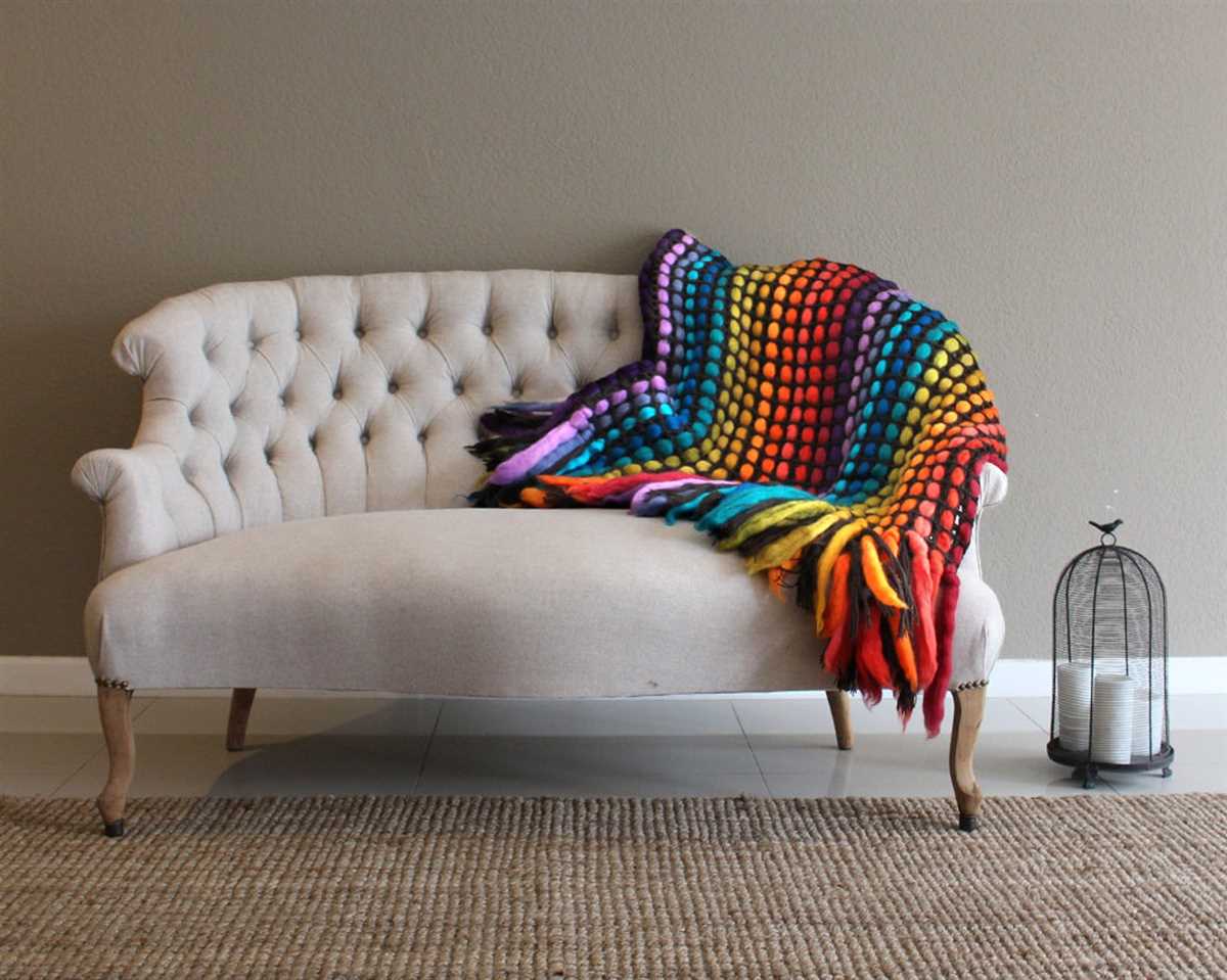 Chunky knit bed runner pattern
