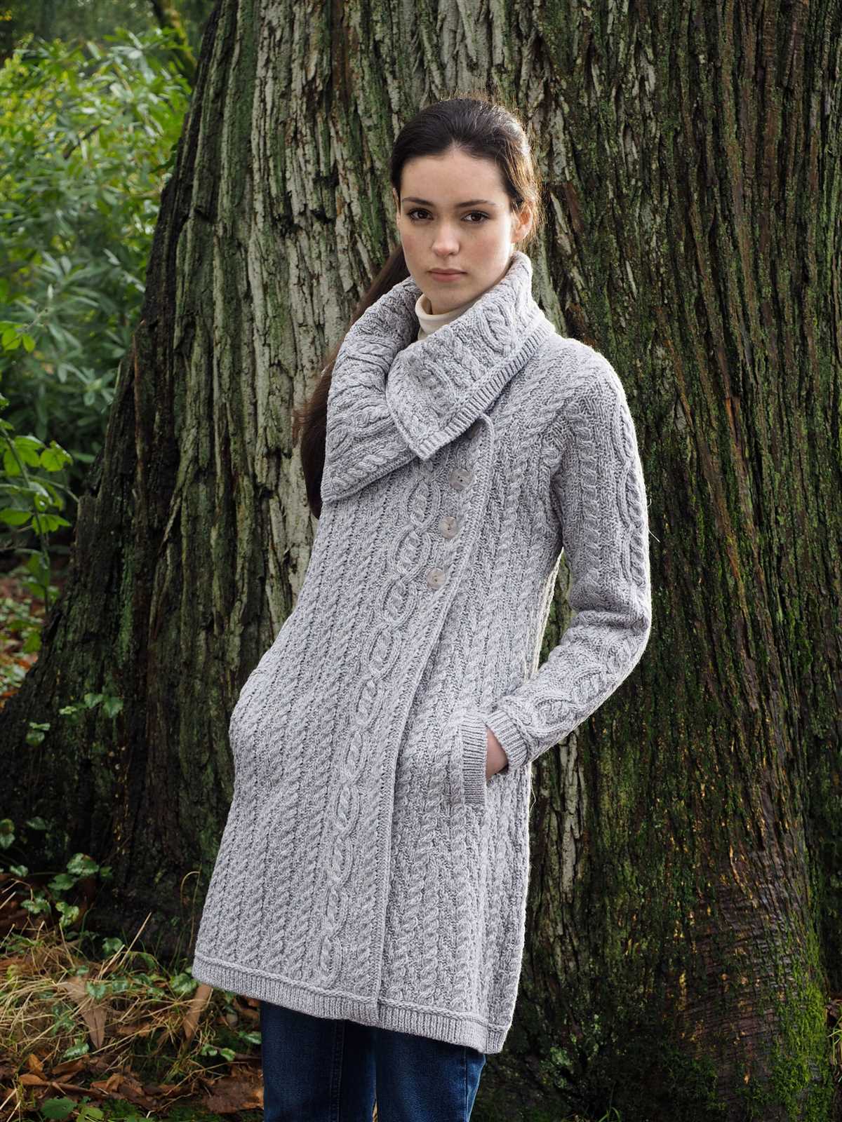 Sweater coat knitting pattern