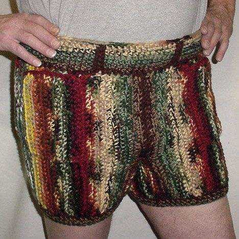 Knitted mens shorts pattern