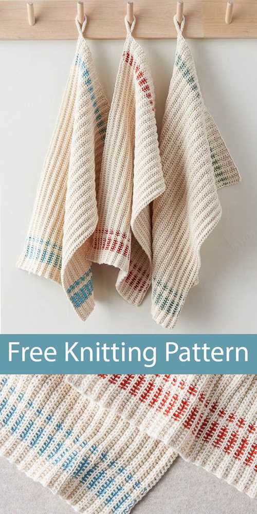 Knit towel pattern