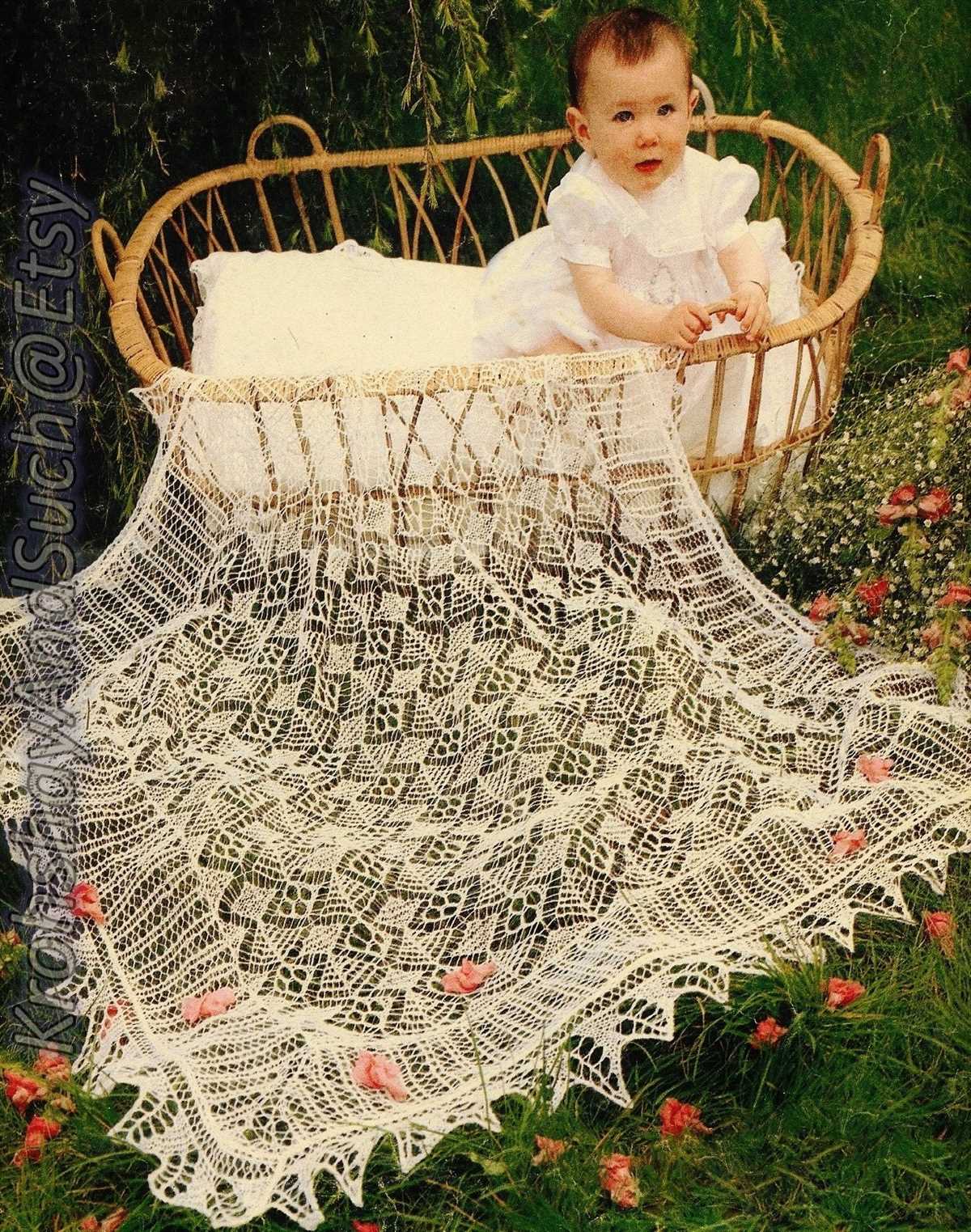 Christening shawl knitting pattern