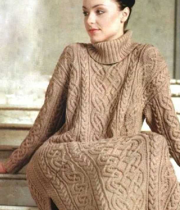 Aran dress knitting pattern