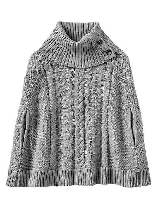 Button poncho knitting pattern